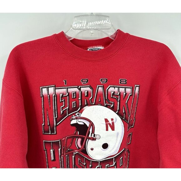 vintage 1998 NEBRASKA CORNHUSKERS ORANGE BOWL sweatshirt huskers football S M - Picture 3 of 7